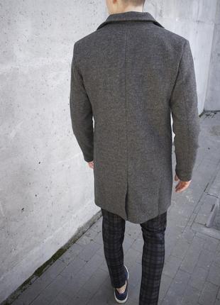 Кашемировое пальто серое3 фото