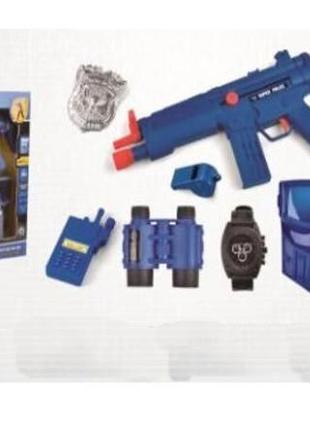 Детский игровой набор полицейского p013 с автоматом и бронежилетом