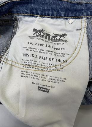 Оригінальні блакитні джинси levi’s, levis, левіс, левайс, оригінал, сині, голубі, класичні, щільні8 фото