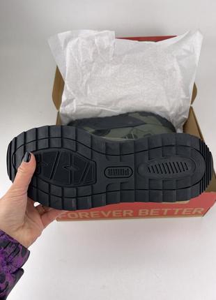 Черевики puma trinity mid hybrid l 39398504 green, оригінальні черевики пума шкіра...