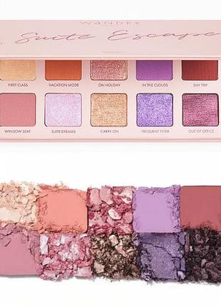 Палетка теней wander beauty suite escape