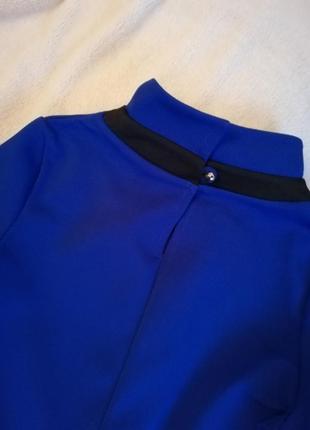 Синя блуза на осінь-зиму4 фото