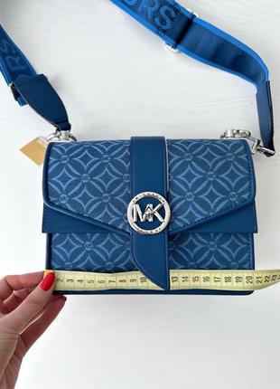 Женская брендовая кожаная сумочка michael kors greenwich small crossbody bag сумка оригинал кожа мишель корс подарок жене девушке9 фото