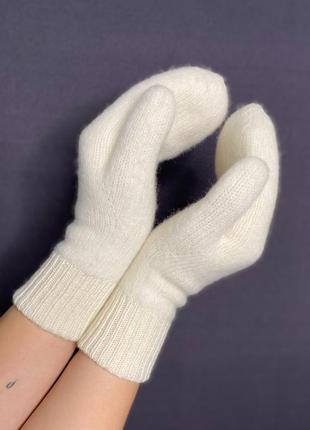 Теплі рукавички з кашеміром4 фото
