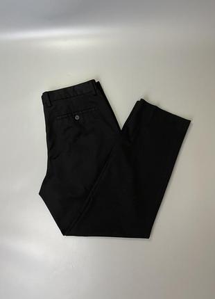 Черные базовые классические брюки primark regular fit, примарк, брюки, рубашка, пиджак, однотонные, без принта1 фото