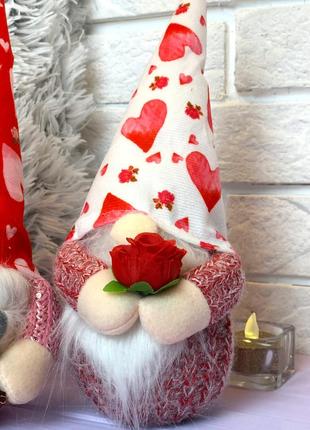 Гном с подсветкой, рождественский эльф, игрушка декор детская5 фото