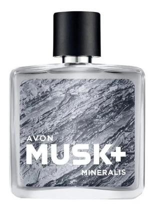 Туалетна вода для нього musk mineralis avon, 75 мл. код: 1497196