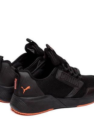 Мужские кроссовки сетка puma black