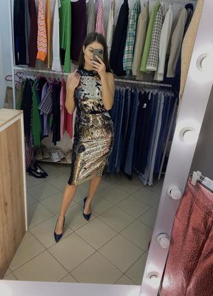 Платье zara в пайетки1 фото