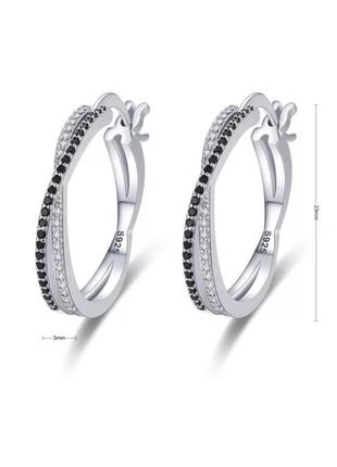 Серьги серебро silver original