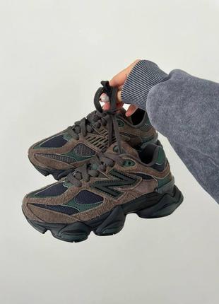 Женские кроссовки коричневые new balance 9060 «&nbsp;beef &amp; broccoli&nbsp;» premium