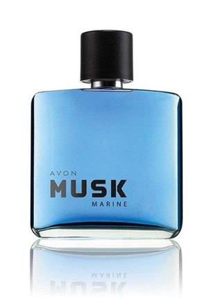 Чоловіча туалетна вода avon musk marine 75 мл код: 65656