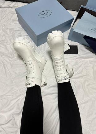 Prada boots premium zip pocket white7 фото