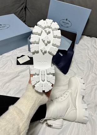 Prada boots white sale