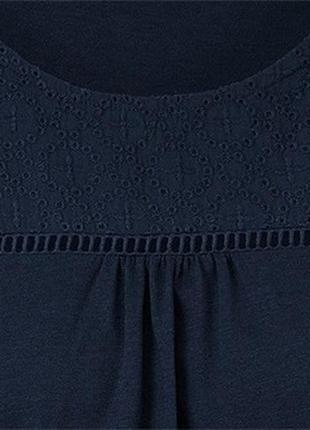 Майка блуза с вышивкой tchibo германия, размер 40/42, 44/46, 48/50евро9 фото