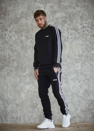 Костюм adidas зима: свитшот-брюки,унисекс!