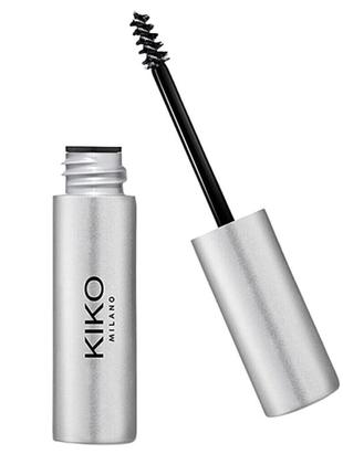 Гель для бровей kiko milano eyebrow designer gel mascara прозрачный фиксирующий гель для бровей.3 фото