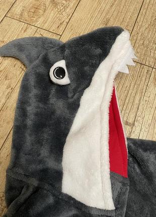 Халат, акула, shark, 6-7 лет, рост 122, primark3 фото