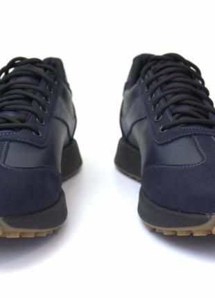 Мужские кроссовки синие кожаные нубук вставки обувь больших размеров 46 47 48 rosso avangard dolga bolt blu bs4 фото