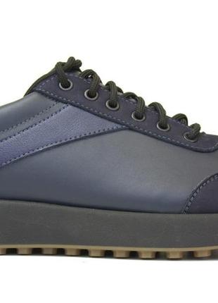 Мужские кроссовки синие кожаные нубук вставки обувь больших размеров 46 47 48 rosso avangard dolga bolt blu bs2 фото