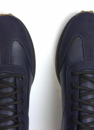 Мужские кроссовки синие кожаные нубук вставки обувь больших размеров 46 47 48 rosso avangard dolga bolt blu bs9 фото