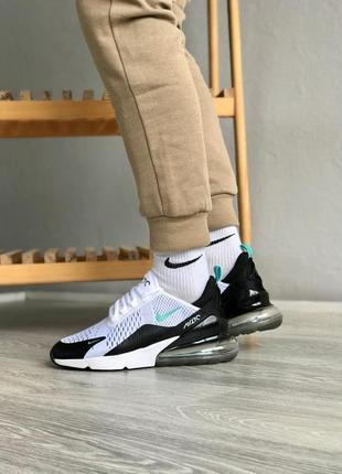 Чоловічі кросівки  nike air max 270 white black blue 5