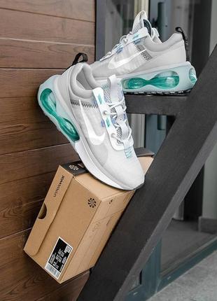 Жіночі кросівки  nike air max 2021 gs white green