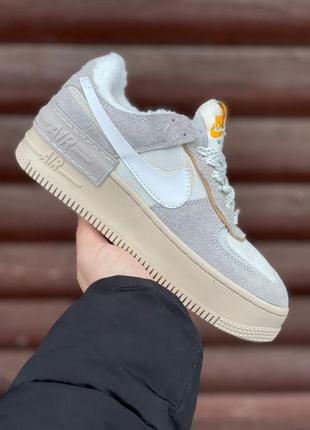 Женские кроссовки  nike air force shadow wild fur 20207 фото