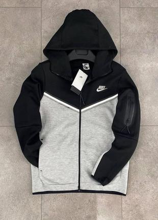 Кофта nike tech flecce найк теч флис мужская на замке с капюшоном 3