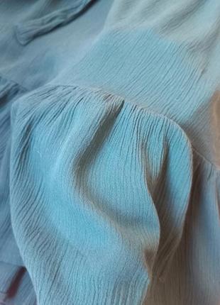 Стильне смарагдове плаття house сарафан із запахом хаус з рюшів l7 фото