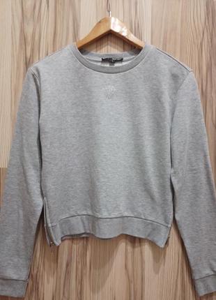 Укороченный теплый свитшот, хади