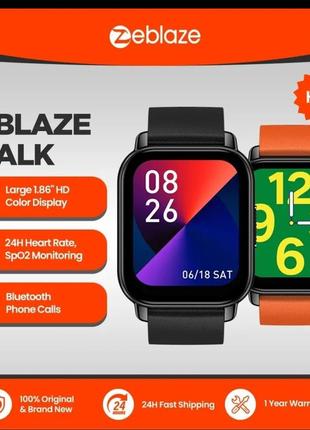 Смарт-часы женские zeblaze btalk black (разменное, тонометр, пульсоксиметр)