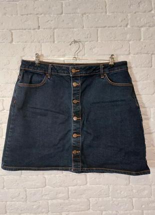 Фирменная стрейчевая джинсовая юбка
