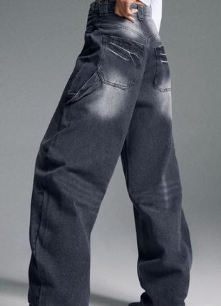Джинси баггі bershka baggy jeans2 фото