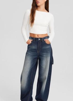 Джинсы baggy bershka багги джинсы на скидке