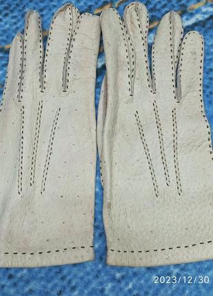 Перчатки лайковые винтажные
