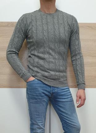 Hollister - s - muscle fit - светр джемпер чоловічий мужской свитер3 фото