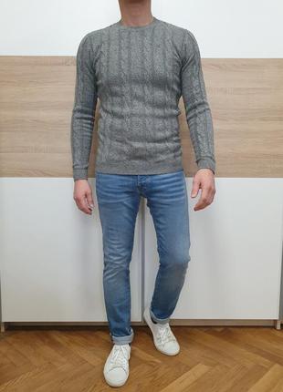 Hollister - s - muscle fit - светр джемпер чоловічий мужской свитер4 фото
