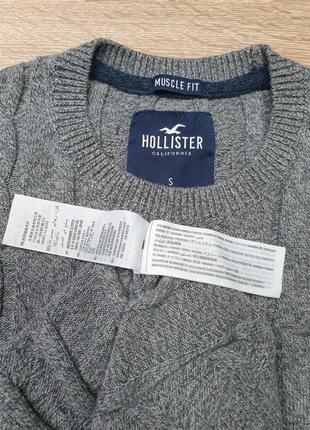Hollister - s - muscle fit - светр джемпер чоловічий мужской свитер5 фото