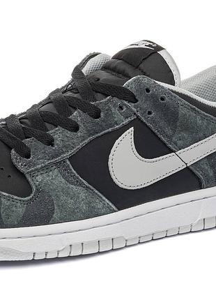 Кроссовки nike sb dunk low premium black grey 3