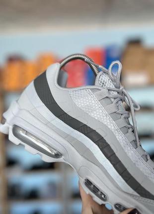 Мужские кроссовки nike air max 95 оригинал новые сток без коробки серый цвет8 фото