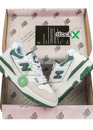 Кроссовки new balance 550 white green