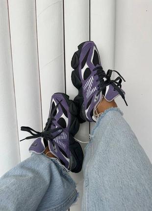 Женские кроссовки фиолетовые new balance 9060 «violet noir&nbsp;» premium 💜6 фото