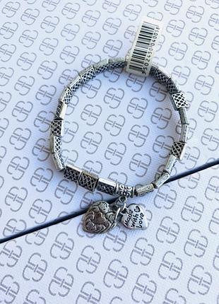 Металический браслет на резинке с подвесками