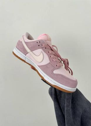 Жіночі кросівки найк nike sb dunk “teddy bear pink” premium