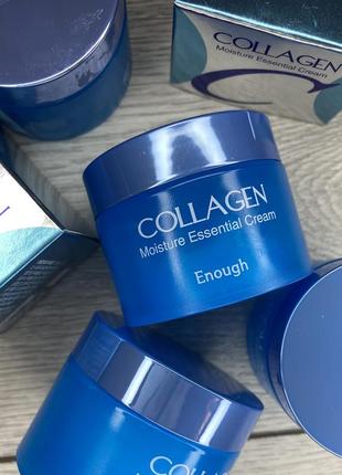 Enough увлажняющий крем для лица с коллагеном collagen moisture essential cream