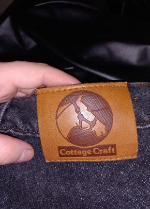 Cottage craft кінний спорт унісекс джинси з шкіряними вставками5 фото
