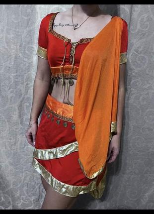 Карнавальное платье костюм танцовщица индианка восточные танцы