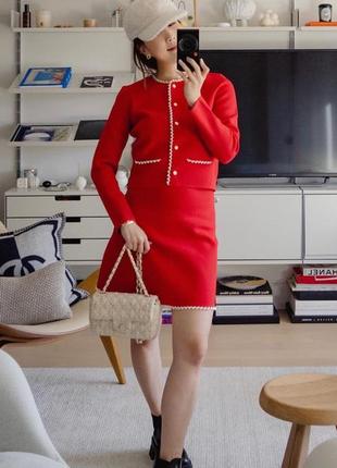 Костюм юбка жакет кофта sandro paris р.2