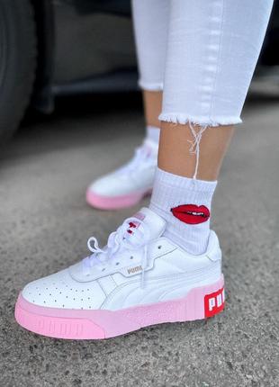 Кросівки кеди 
puma cali white/pink кроссовки кеды6 фото